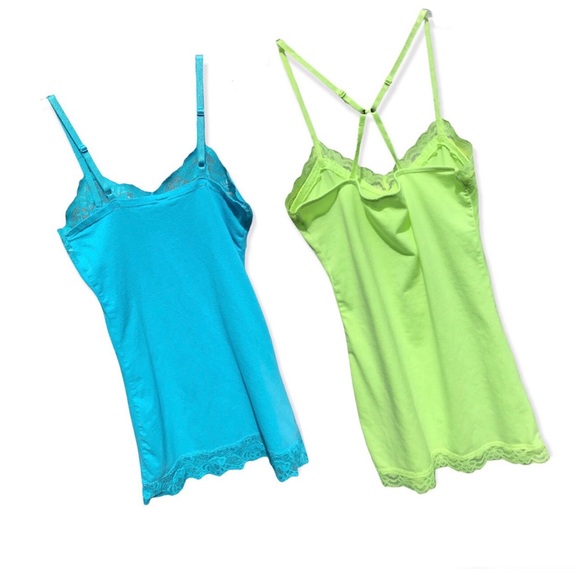 FINAL PRICE VTG Camisole Bundle (2) 
Lace Stretchy sz M - Picture 2 of 7